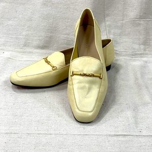Enzo Angiolini Cream Leather Loafers 9M